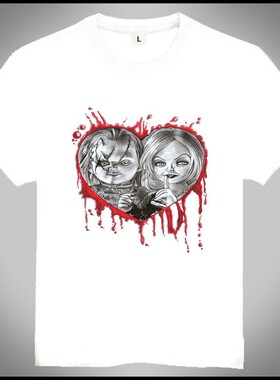 Bride of Chucky T-shirt 鬼娃新娘 T恤 欧美潮流 白色 T恤 新款7