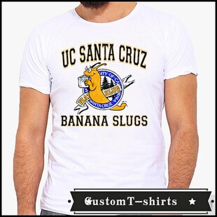 Banana shirt Cruz 礼物男女 T恤T 文化衫 Santa Slugs