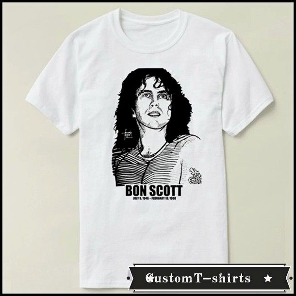 bon scott 邦·斯科特  文化衫礼物男女 t恤t-shirt
