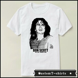 T恤T Bon shirt 礼物男女 文化衫 Scott 邦·斯科特