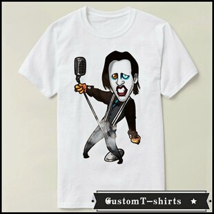 marilyn manson玛丽莲曼森文化衫短袖男女成人  T恤T-shirt8