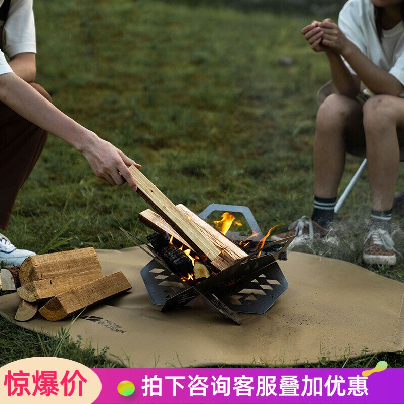 牧高笛防火地垫烧烤焚火台耐高温