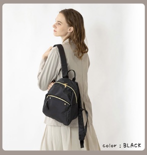 日单@ristella简约通勤尼龙小巧B5尺寸双肩包