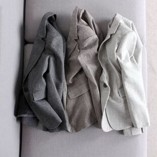 外套女秋冬款 显瘦羊毛毛呢西装 立体剪裁修身 优雅干练简约休闲时尚