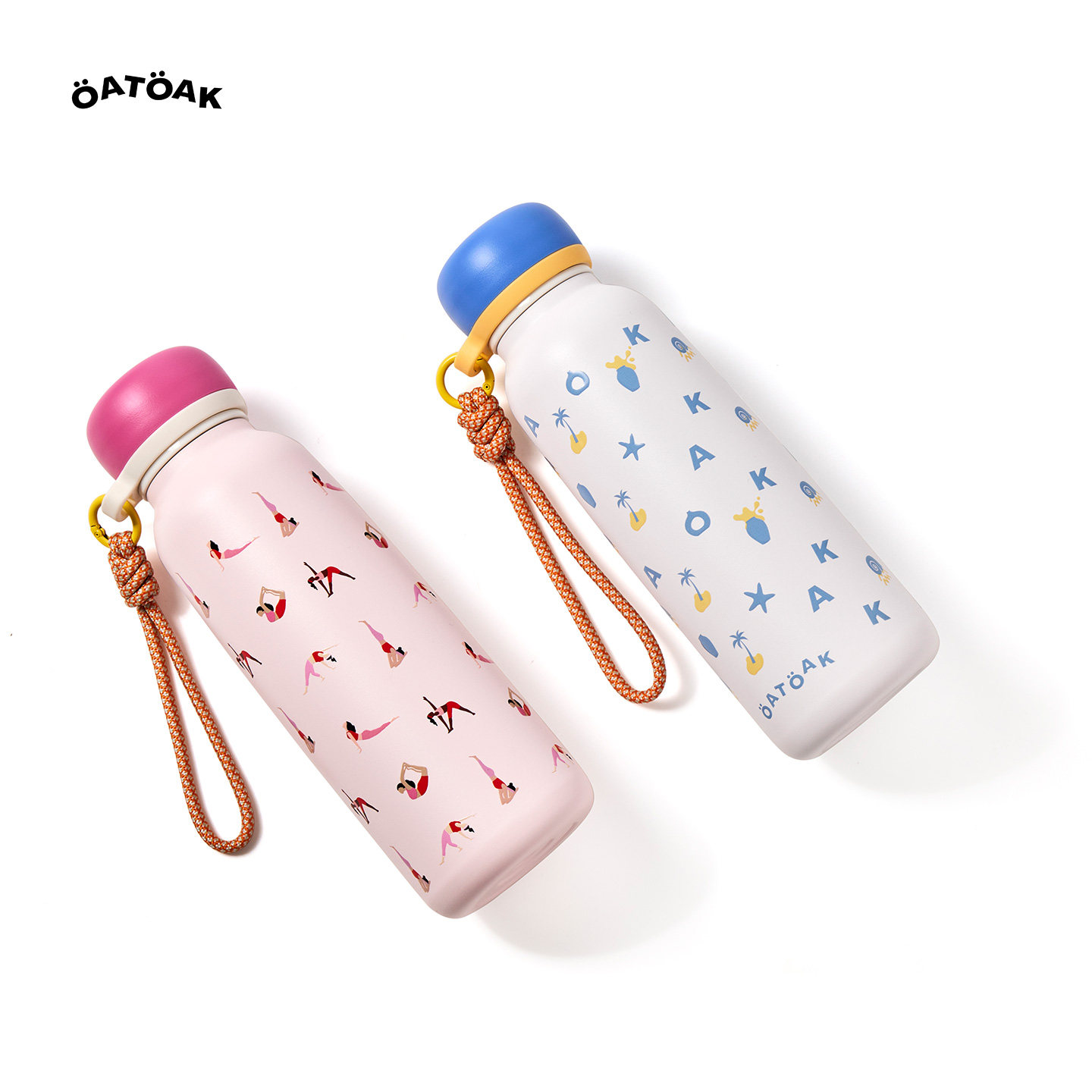 OATOAK原创设计便携手提保温杯瑜伽普拉提户外运动健身随行水杯