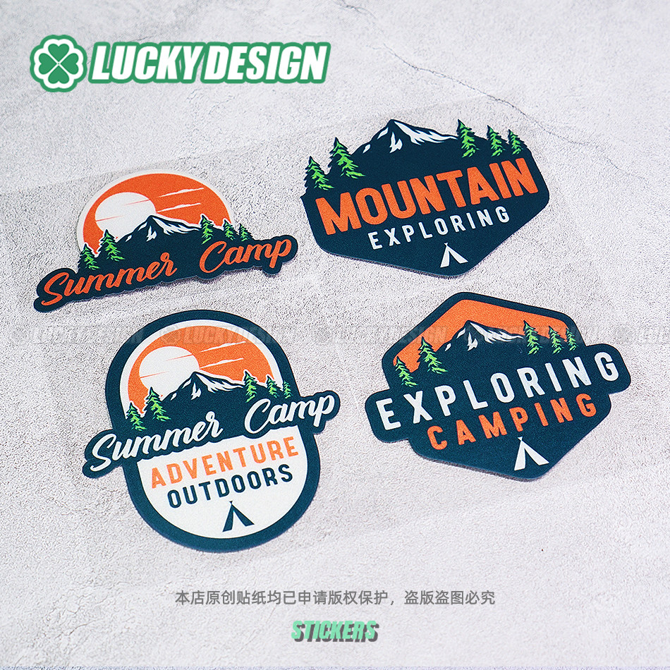 lucky良运车贴 复古户外野营露营越野贴纸山地探险SUV防水反光贴,汽车用品/电子/清洗/改装,汽车装饰贴/反光贴,淘宝优惠券,粉丝福利购,淘宝优惠卷