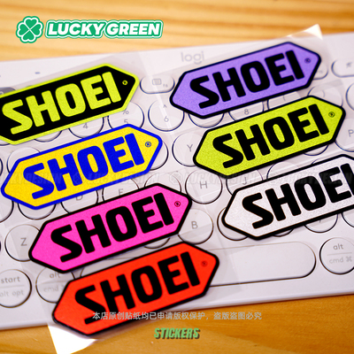 SHOEI头盔摩托车机车防水贴纸