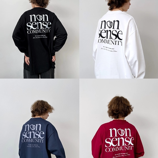 NOSD (by BUllSHITLAB) 25FW 基础系列 “爱心竖标LOGO”长袖T恤