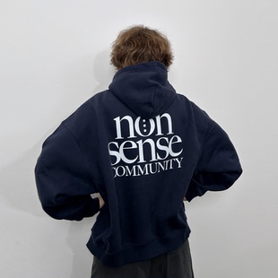 Boxy加绒拉链廓形宽版 BUllSHITLAB 基础系列 卫衣 25FW NOSD