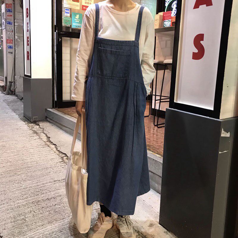 cowboy longuette Ankle have more cash than can be accounted for Dress 2019 Early Autumn Women's wear new pattern chic braces skirt student Easyin the Women's clothing/Boutique , Dress  category - from Buy2taobao.com to provide professional Taobao agent buy service
