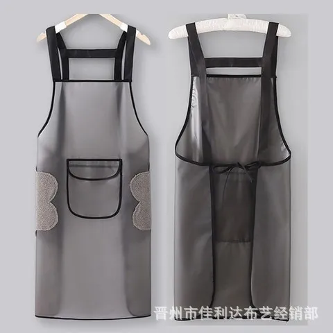 加长工作服厨房围裙做饭洗碗大号防水油家用成人餐厅男女水产