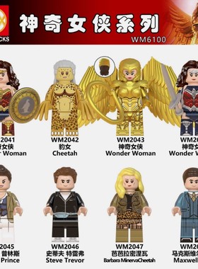 第三方WM6100 DC超级英雄系列神奇女侠儿童拼装积木人仔玩具袋装