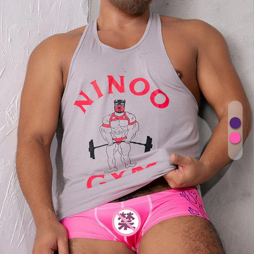NINOO男士运动背心透气健身跨栏