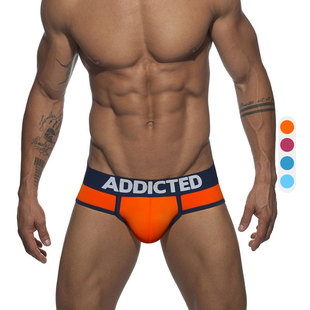 两穿 ADDICTED 高弹透气立体U凸分仓囊袋泳裤 三角内裤 AD540 男士