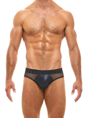 ModusVivendi 男士三角内裤金银性感低腰透气立体U凸囊袋 01014