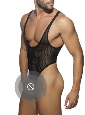 ADDICTED 性感男士连体衣丁字隐约透视高弹透气运动健身 AD1112