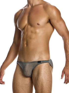 MODUS VIVENDI 性感高弹超薄纱网微透视男士三角内裤囊袋 04513
