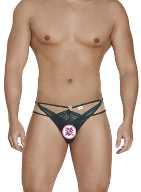 CandyMan 性感高弹透气蕾丝透视男士单丁内裤细绳简约囊袋 99547