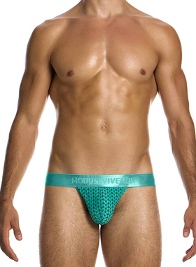 MODUS VIVENDI性感高弹超薄纱网微透视高叉男士三角内裤囊袋04514