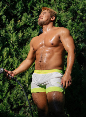 日系 NINOO 性感轻薄时尚男士短裤系绳单层沙滩运动家居休闲25001