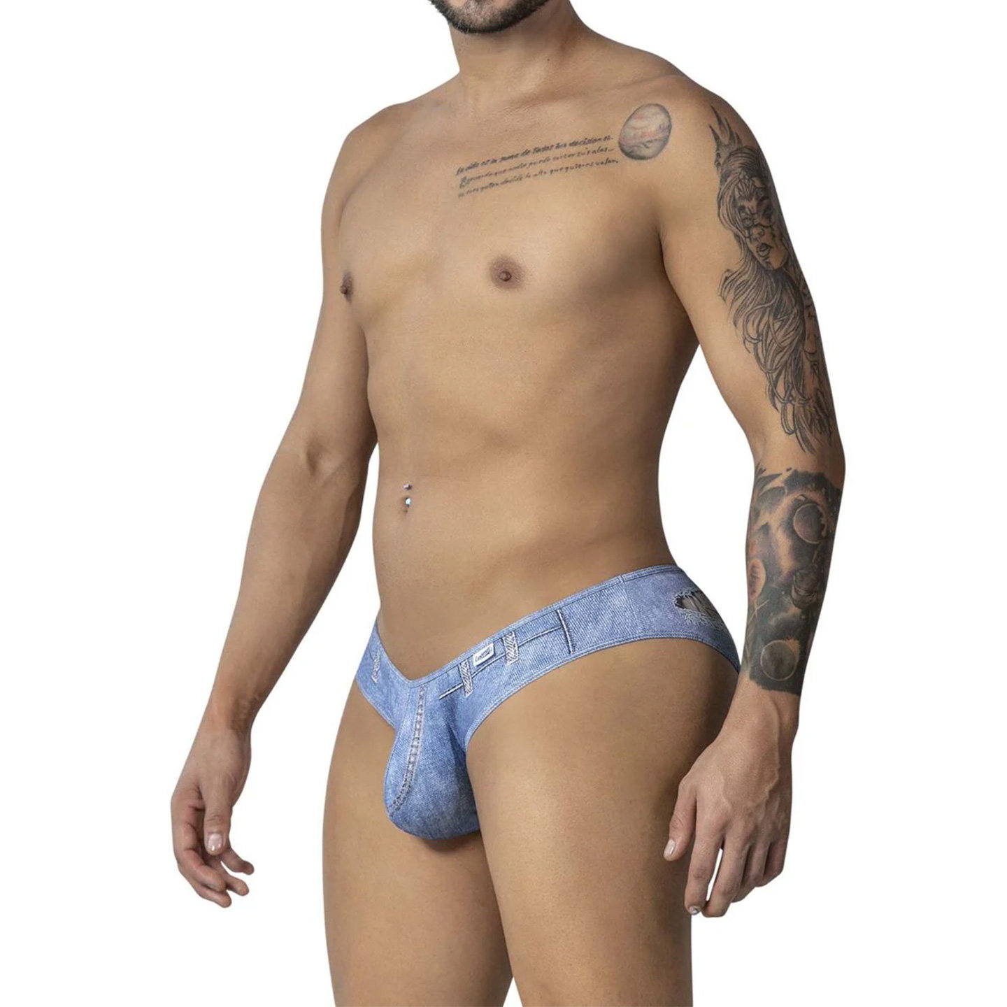 CandyMan 性感牛仔印花男士三角内裤高弹透气薄立体囊袋运动99897,女士内衣/男士内衣/家居服,男三角内裤,淘宝优惠券,粉丝福利购,淘宝优惠卷