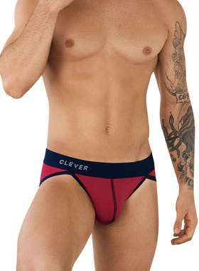 CleverModa 性感男士三角内裤高叉低腰运动U凸立体囊袋时尚 0946