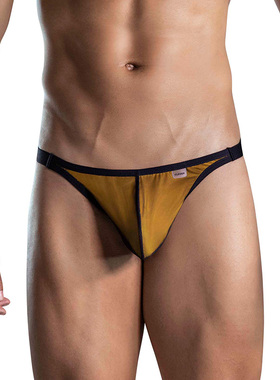 CleverModa 性感高弹轻薄男士丁字裤纱网双层U凸囊袋低腰运动1676