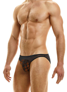 MODUS VIVENDI 性感男士三角内裤纱网低腰高弹透气U凸囊袋 06314