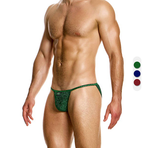 Modus Vivendi 性感闪亮男士三角内裤细绳窄边高叉U凸囊袋 26313