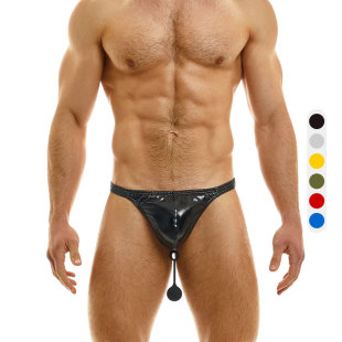 MODUS VIVENDI 硅胶球塞性感男士后空内裤立体U凸囊袋低腰 22222