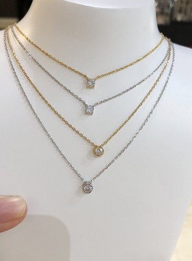 agatha锆石925银女高级感项链