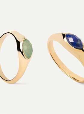 青金石西班牙戒指气质