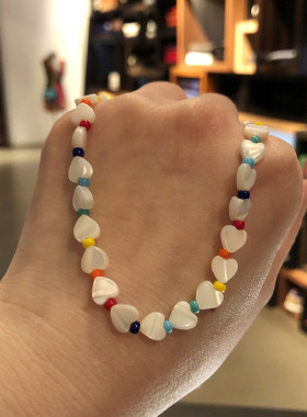 珠贝女小众设计感项链