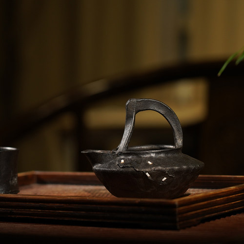 诧寂陶泥纯手工柴烧公道杯