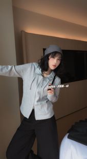 上衣202518 拼接连帽卫衣女宽松休闲百搭长袖 欧洲站2025春季 2新款