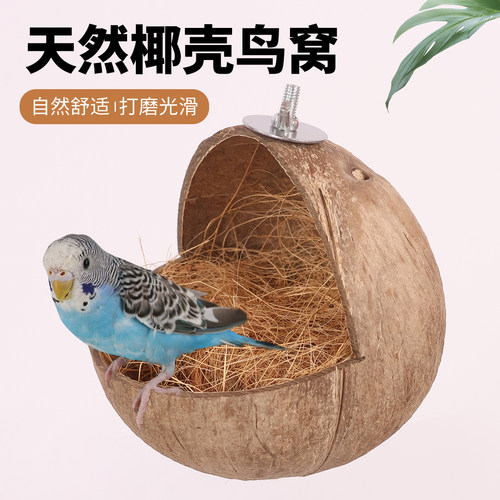 宠儿新家鸟窝椰子壳繁殖箱