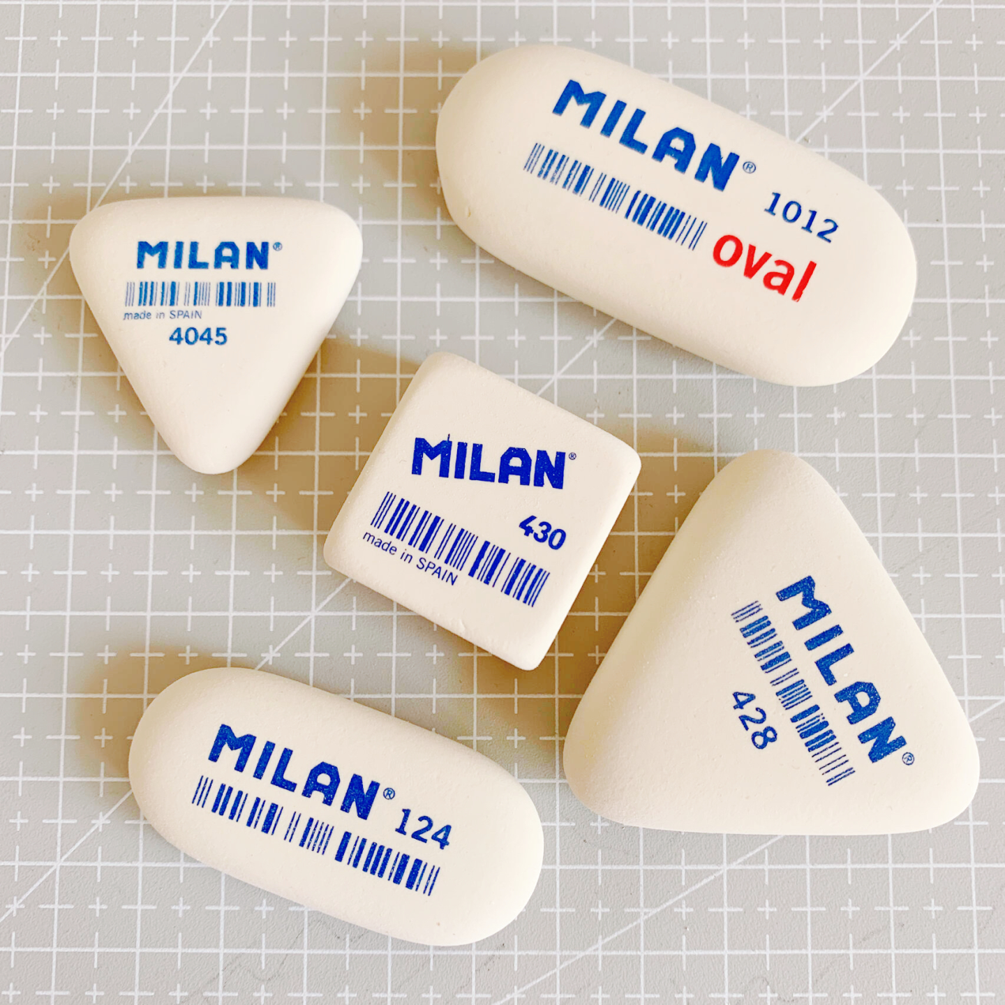MILAN米兰西班牙橡皮擦无塑料干净不留痕学生学习专用美术像皮擦
