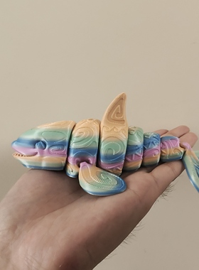 3D打印海豚全身关节可动造型自由摆动创意儿童新款玩具装饰