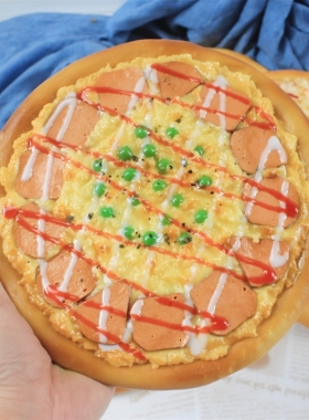 仿真披萨模型手工披萨9寸仿真食品食物模型道具橱窗烤箱装饰摆