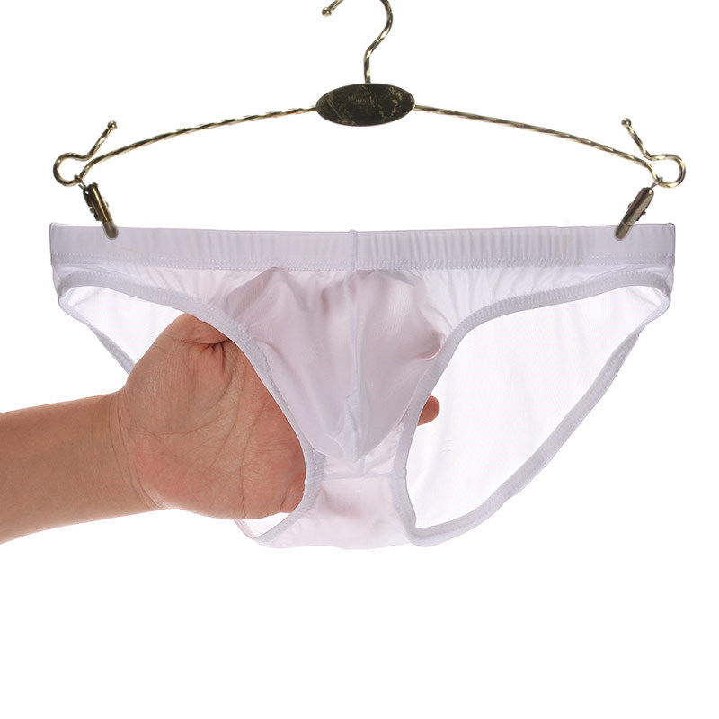 冰丝透明低腰超薄夏季青年三角裤