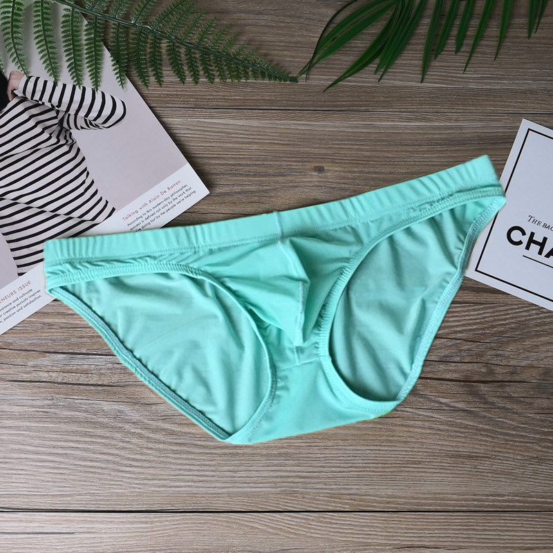 半透明超薄弹力紧身男青年三角裤