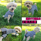 防骚扰可大小便全包裹衣 卫生姨妈裤 泰迪比熊生理裤 狗狗连体月经裤