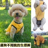 宠物狗狗月经姨妈裤 母狗防尿衣服防骚扰避孕遛狗免脱薄 连体生理裤