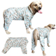春夏新款 中大型犬四脚衣包肚护肚子防着凉防掉毛金毛拉拉迷彩衣服