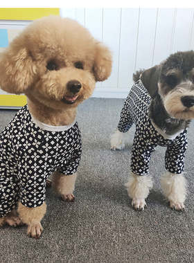 泰勒宠服泰迪比熊狗狗四脚衣服母狗包肚子断奶护肚居家服防掉毛