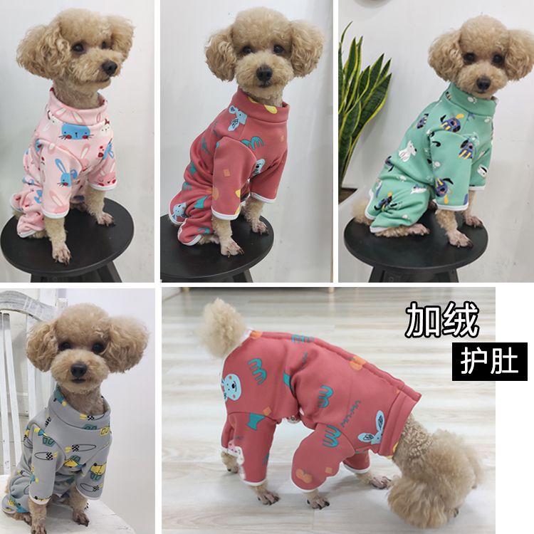 泰迪狗狗加绒加厚高领包肚防着凉