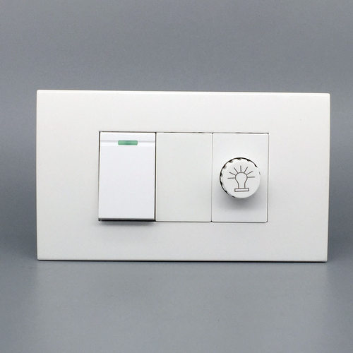 120型暗装开关墙壁面板 一开双控加调光开关 单开双控加无极调光