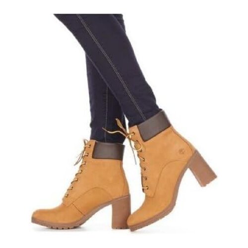 Timberland添柏岚经典时尚女靴系带高跟马丁靴Allington正品代购