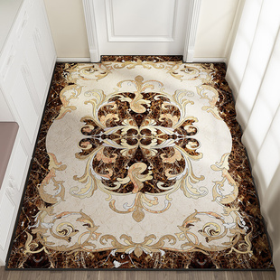 新欧式短绒门垫家用进门脚垫客厅入户门口玄关地垫子门厅地毯定制