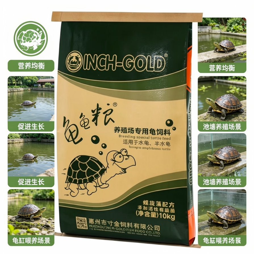 寸金龟粮乌龟饲料螺旋藻龟粮巴西龟草龟鳄龟食乌龟粮